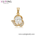 33265 Xuping vogue jewelry shop counter design images elegant gold filled pendant for wedding